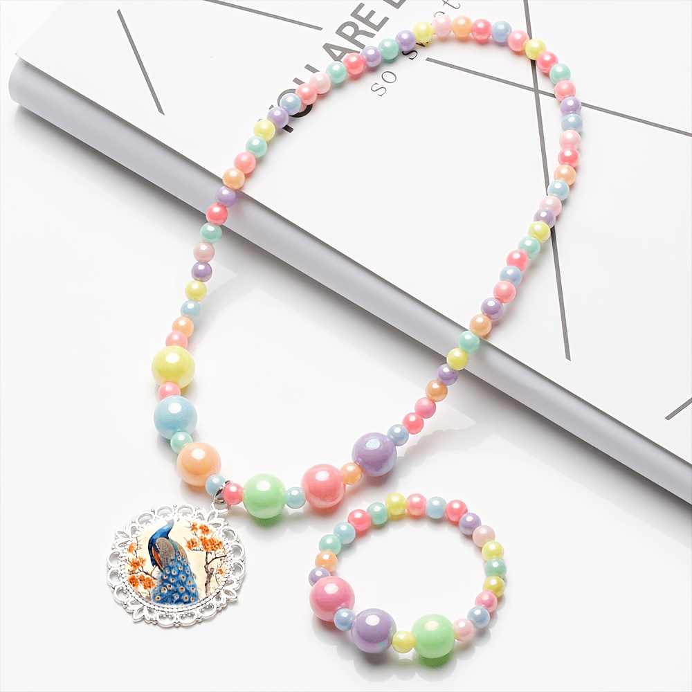 2pcs Cute Random Color Women's Jewelry Set